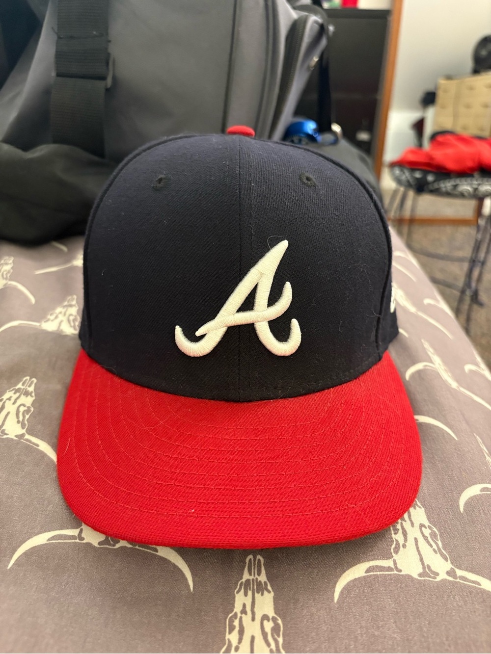 New Era fitted braves hat